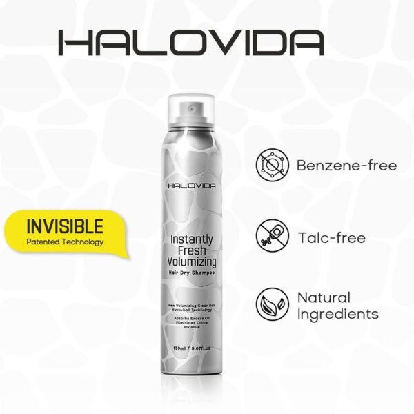 HALOVIDA INSTANT FRESH VOLUMZING HAIR DRY SHAMPOO 5.07FL.0Z - Image 2