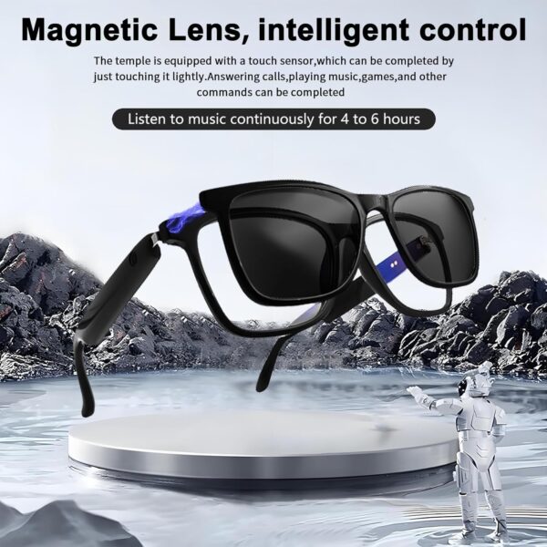 Smart Glasses for Women Bluetooth Glasses with Speaker Anti-Blue Light Clear Call Open Ear Audio Driving, Web conferencing, podcasting, Listening to Music - Image 3